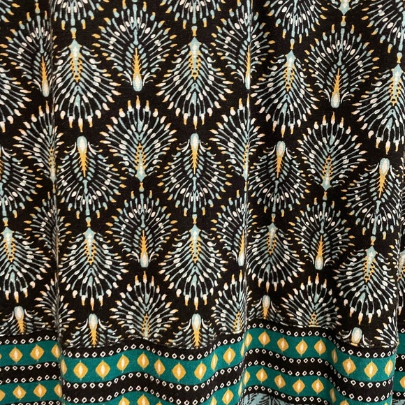 J Jill Peacock Print tunic in Teals Greens & Blue. Size M Petite - Picture 2 of 6
